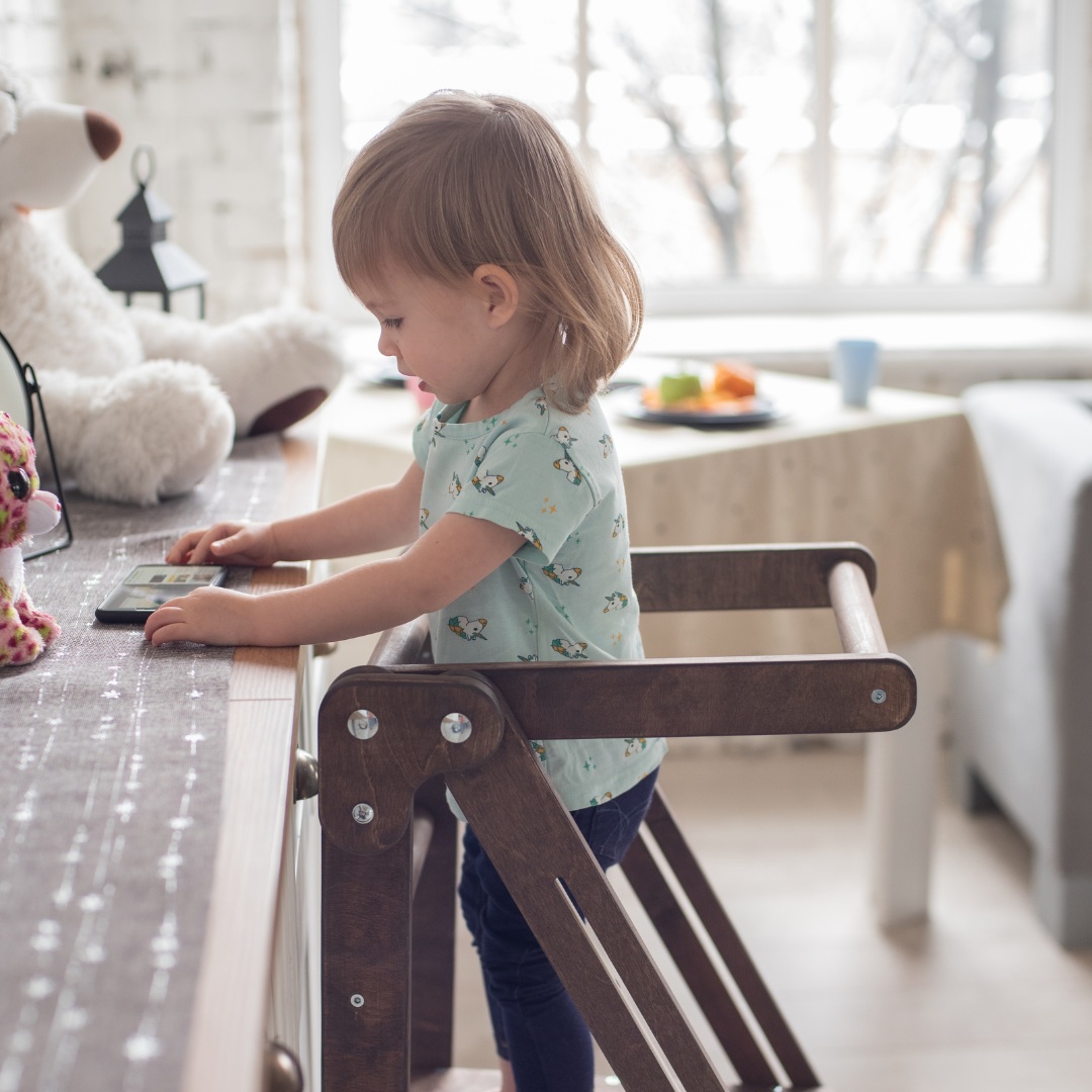 Wooden Kitchen Helper for Preschool - Chocolate - Premium Kitchen Helper Tower from Tailored Gents, Tots 'N Paws - Just $103.38! Shop now at Tailored Gents, Tots 'N Paws