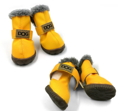 "Paws" Thick Snow Boots - Premium "Paws" Apparel from Tailored Gents, Tots 'N Paws - Just $20! Shop now at Tailored Gents, Tots 'N Paws