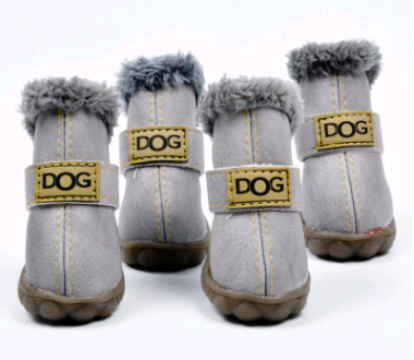 "Paws" Thick Snow Boots - Premium "Paws" Apparel from Tailored Gents, Tots 'N Paws - Just $20! Shop now at Tailored Gents, Tots 'N Paws