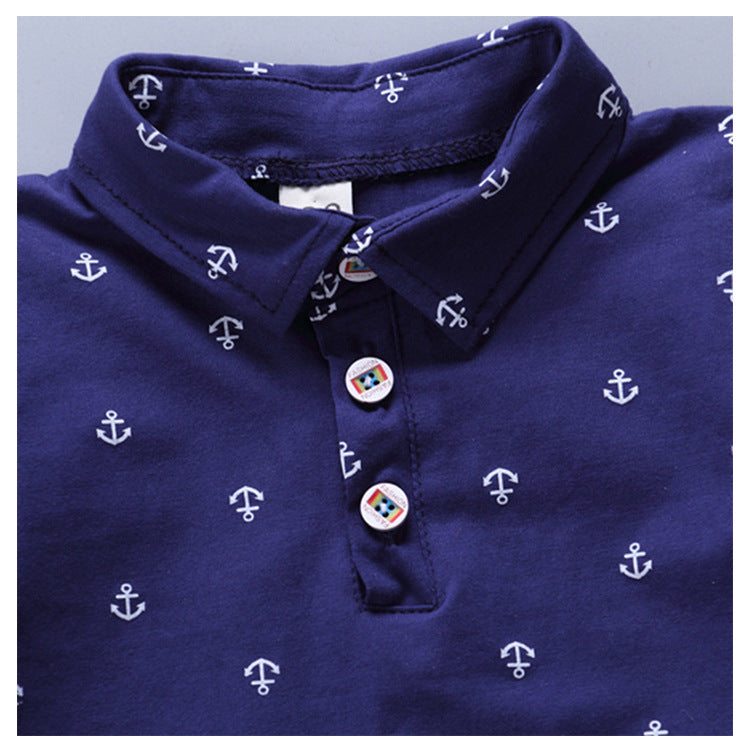 Anchor Printed Tot Set - Premium Tot Apparel from Tailored Gents, Tots 'N Paws - Just $17! Shop now at Tailored Gents, Tots 'N Paws