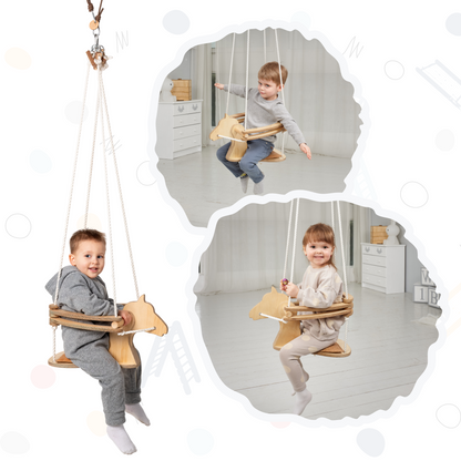 "Tot" Horse Rope Swing - Premium Toys from Tailored Gents, Tots 'N Paws - Just $73.56! Shop now at Tailored Gents, Tots 'N Paws