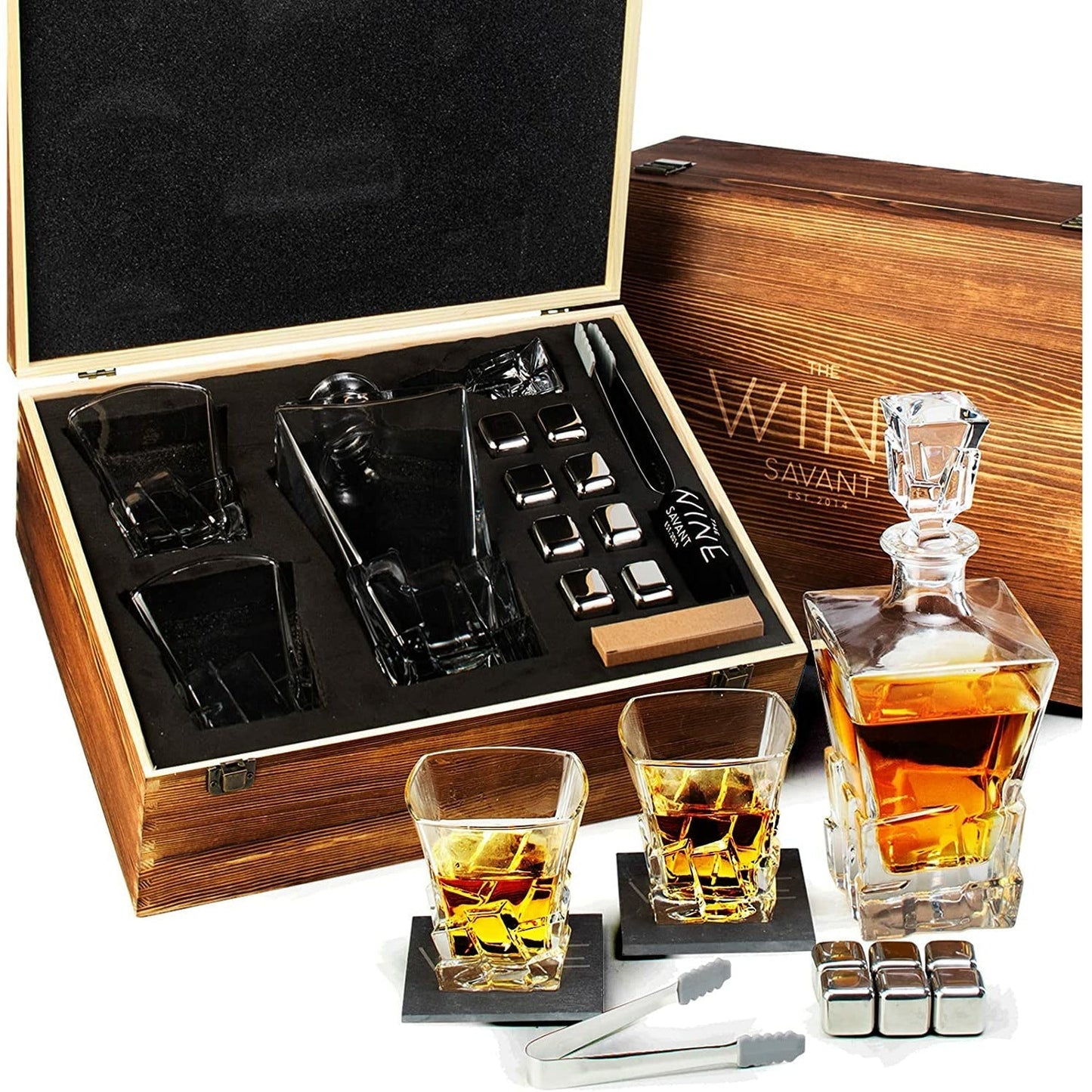 Whiskey Decanter Ultimate Box - Premium Decanter Sets from Tailored Gents, Tots 'N Paws - Just $66.09! Shop now at Tailored Gents, Tots 'N Paws