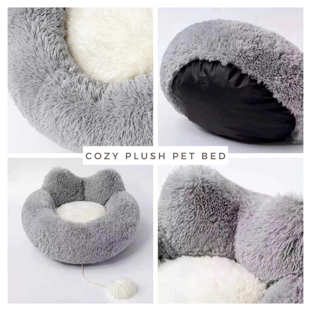 Cozy Plush "Paws" Bed - Premium "Paws" Bed from Tailored Gents, Tots 'N Paws - Just $67.48! Shop now at Tailored Gents, Tots 'N Paws