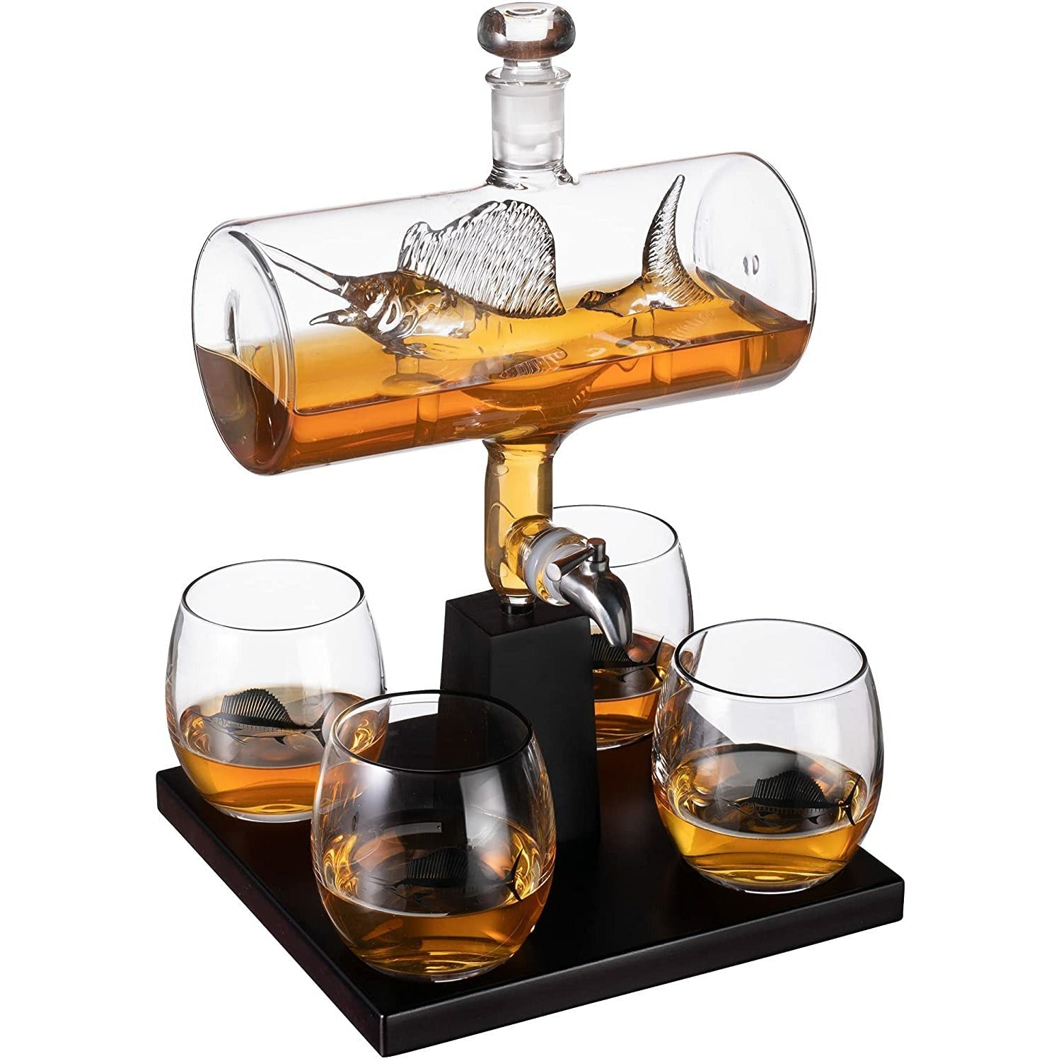 Swordfish & Sailfish Decanter & Liquor Glass Set - Premium Decanter Sets from Tailored Gents, Tots 'N Paws - Just $134.94! Shop now at Tailored Gents, Tots 'N Paws